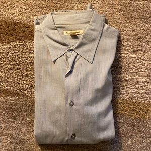 John Varvatos USA Grey Button Down Long Sleeve Shirt